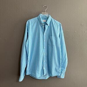 Eaton Contemporary Gingham Button Down Shirt Size L